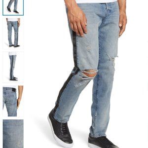 AG Dylan Satin Side Skinny Fit Jeans